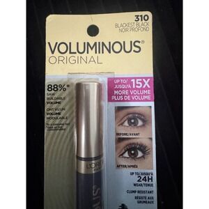 Loreal‎ Voluminous Original Mascara Blackest Black 310 Builds 15x Volume